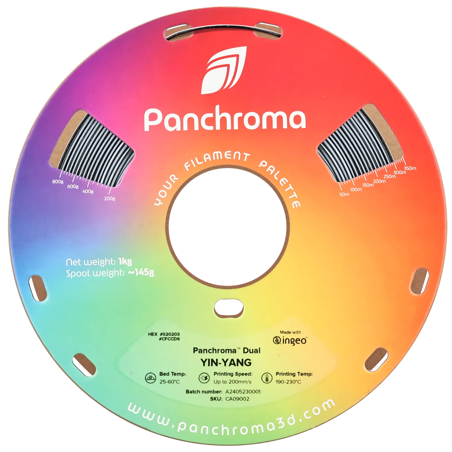 Panchroma Dual Special PLA filamento Yin-Yang 1kg bicolore