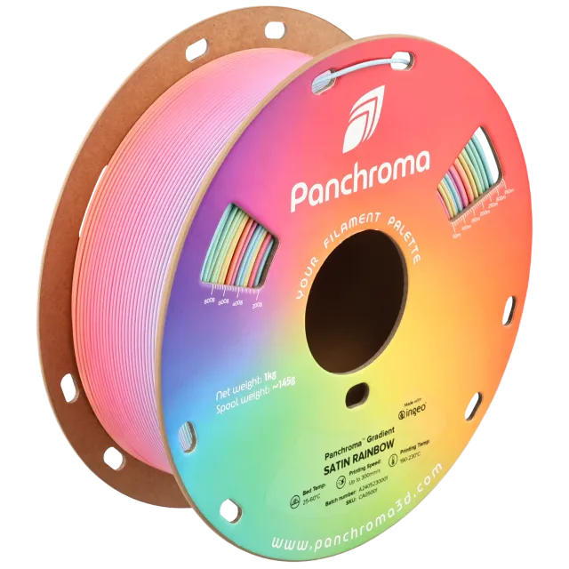 Panchroma Gradient Satin PLA filamento Satin Rainbow 1kg