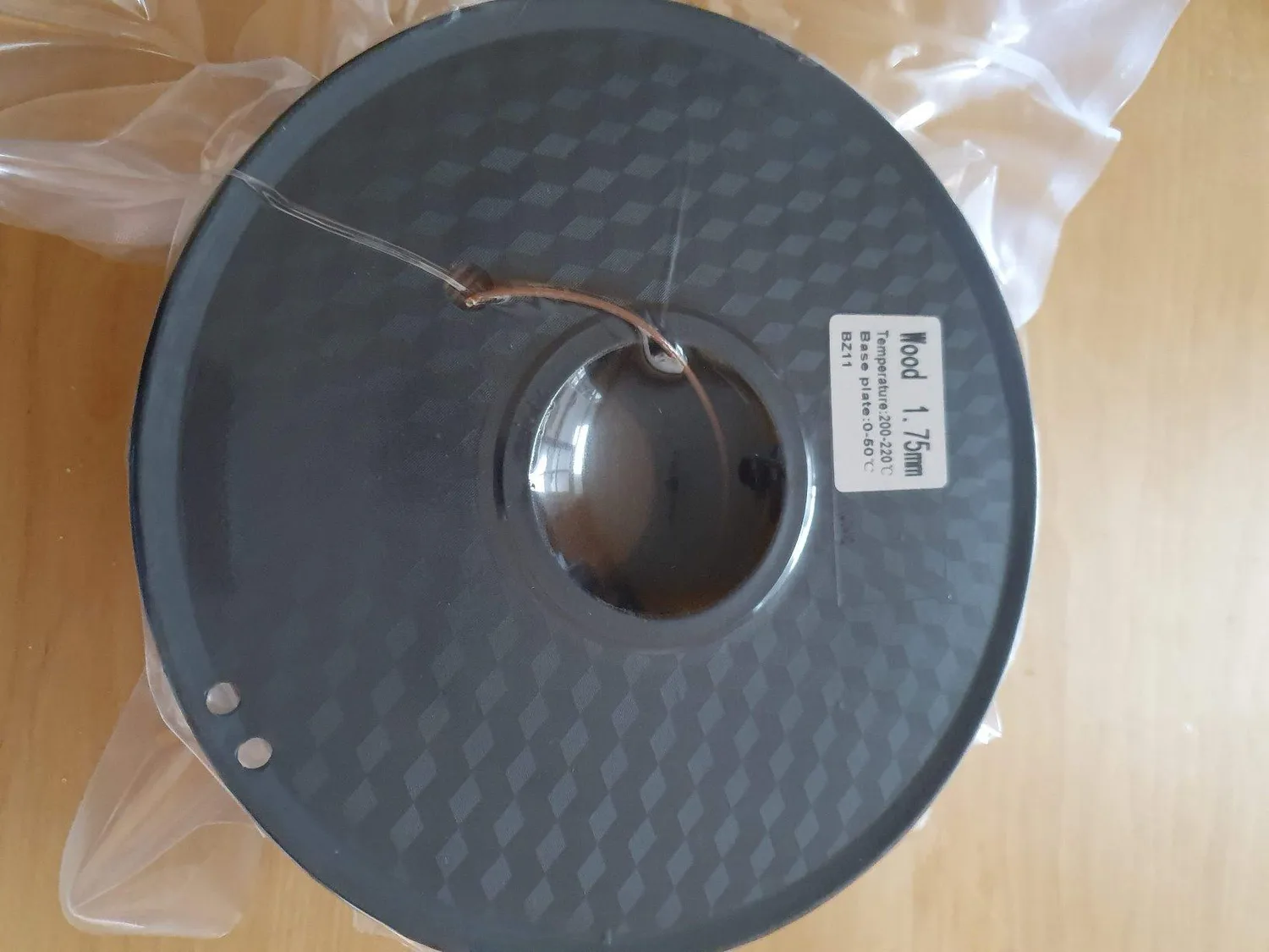 TIANSE Wood filamento PLA 1,75 mm legna 1 kg effetto legno