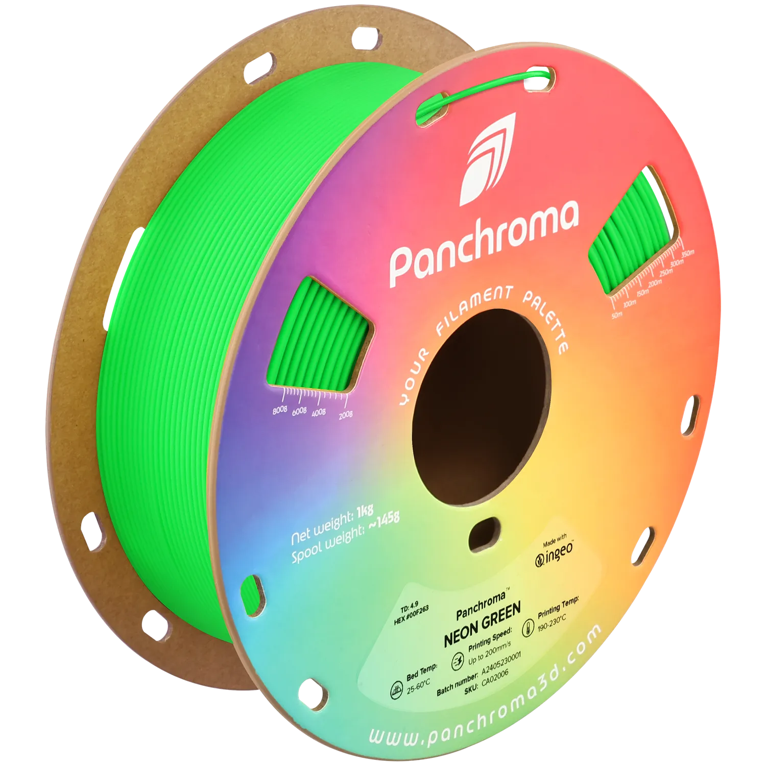 Panchroma Neon PLA filamento Neon Magenta 1kg UV reattivo