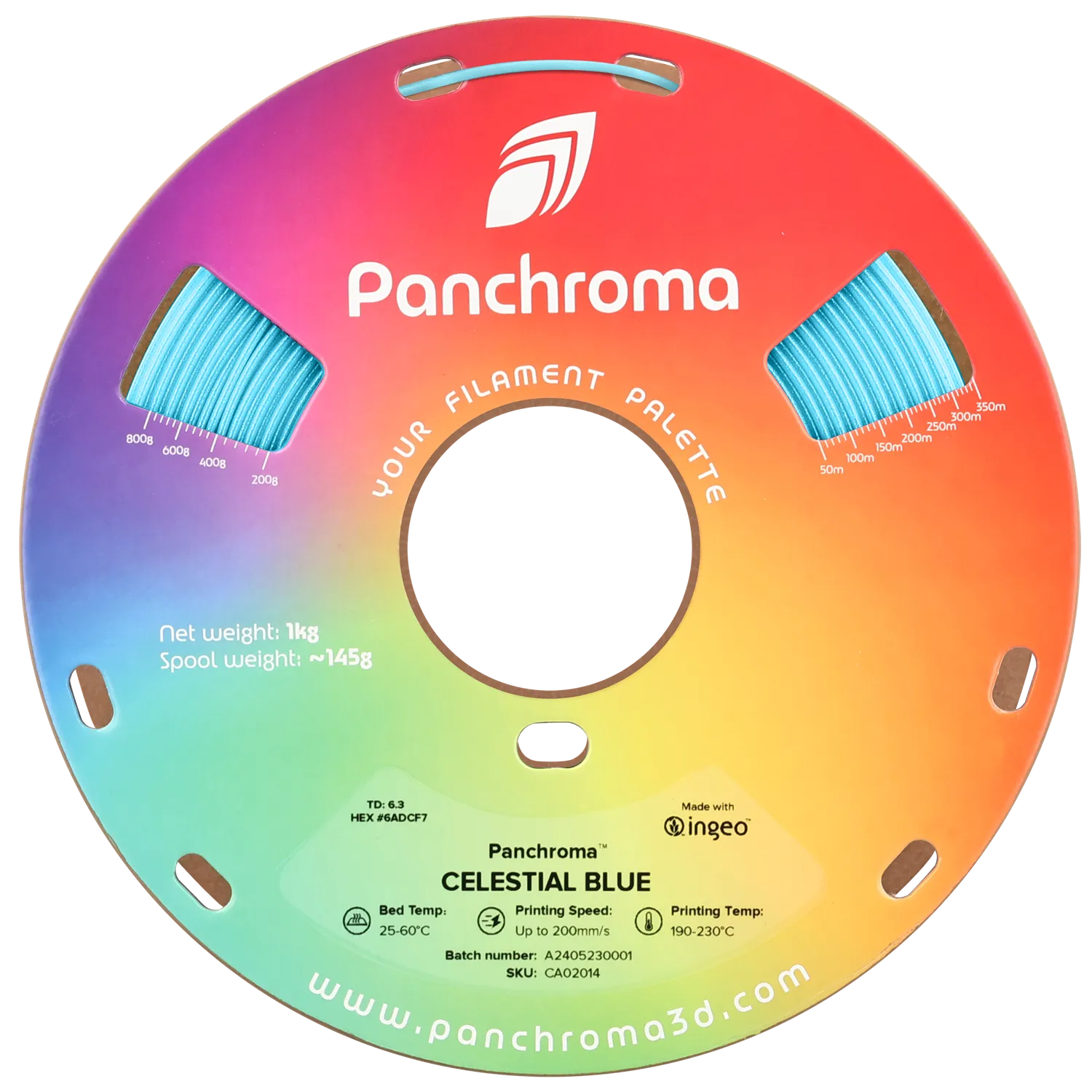 Panchroma Celestial PLA filamento 1,75mm 1kg glitter