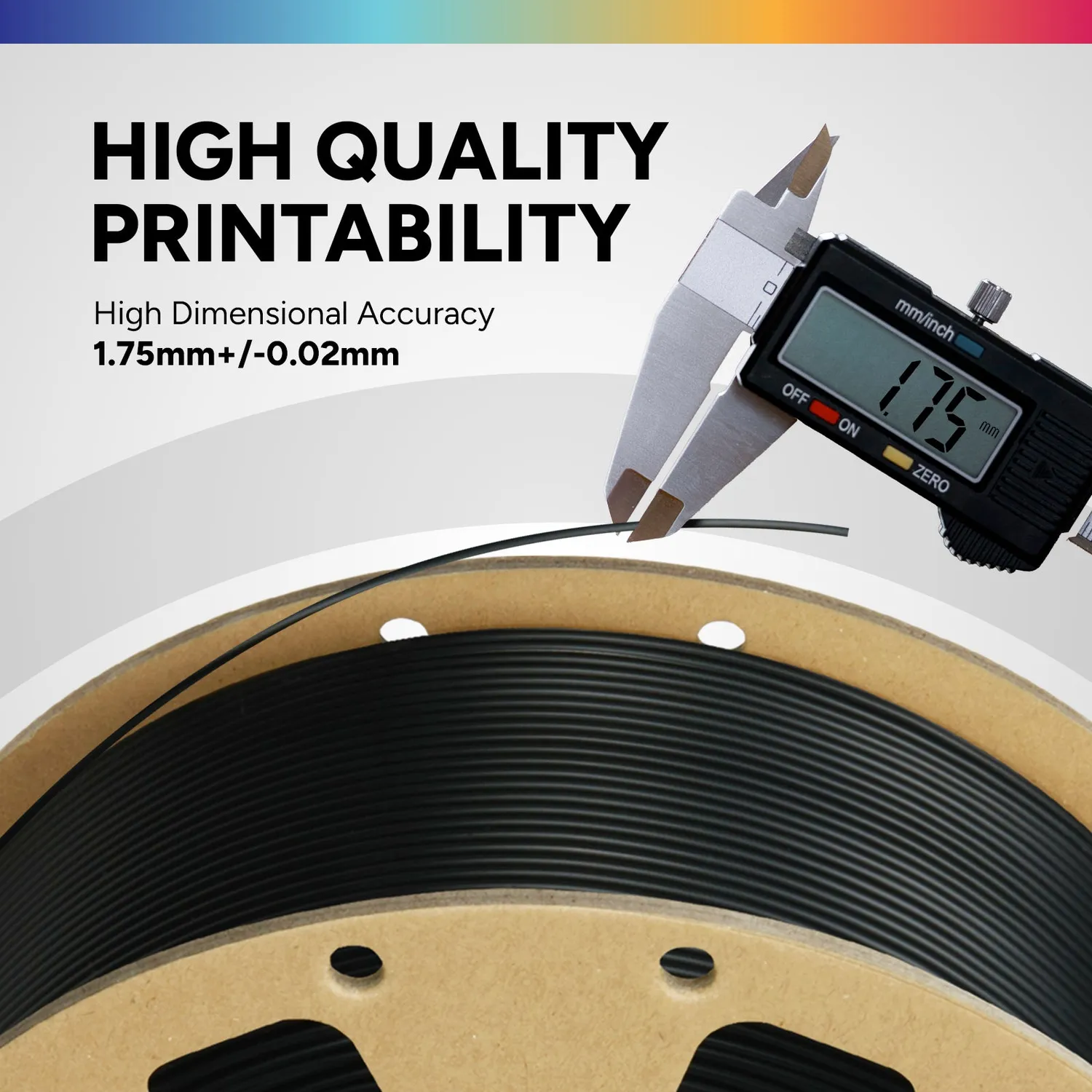 Overture PLA filamento 1.75mm 10 pack alta precisione