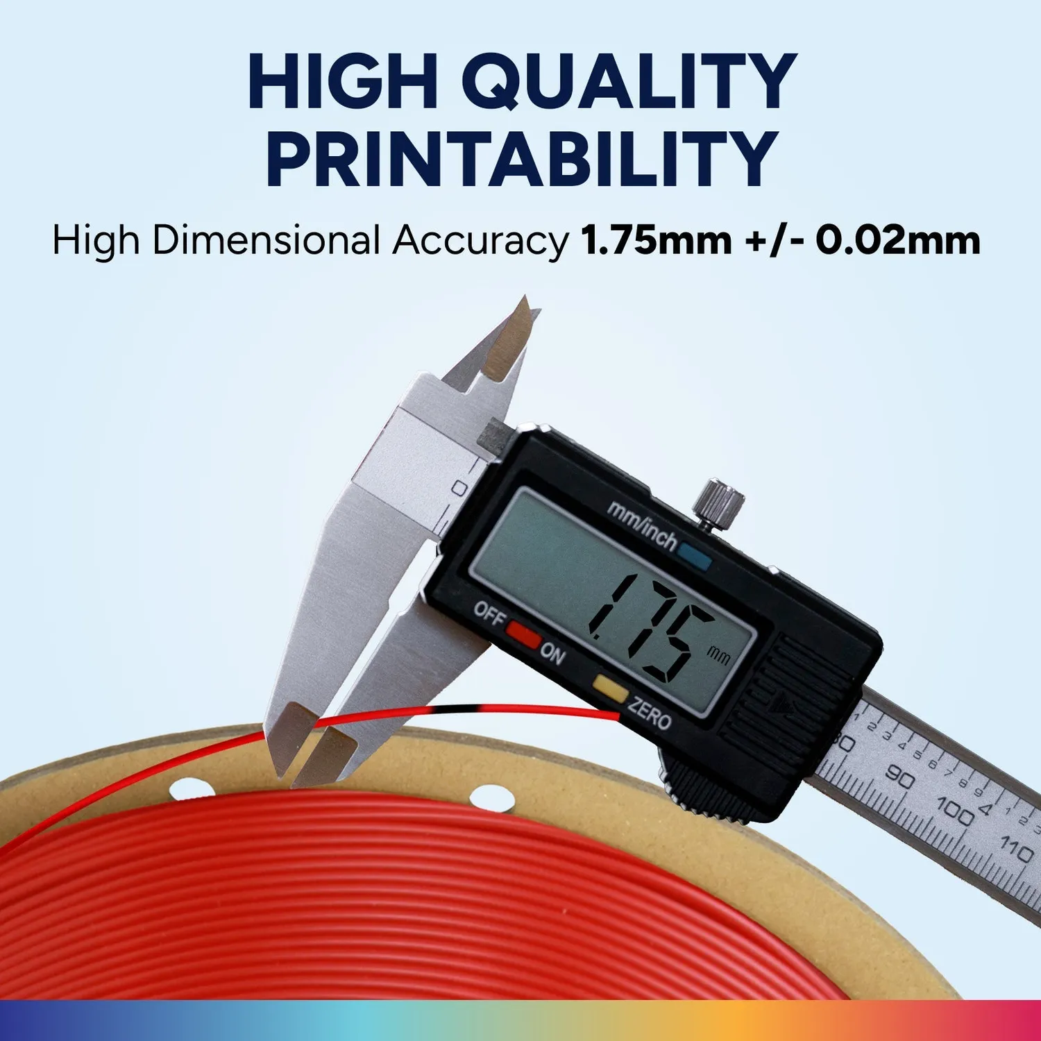 Overture Easy PLA Filamento 1,75mm 1kg Nero principiante