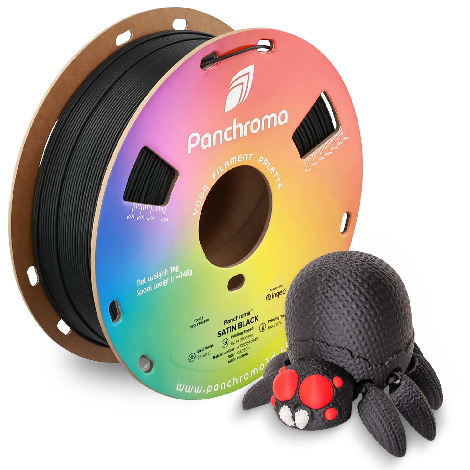 Panchroma Satin PLA filamento 1,75mm 1kg satinato