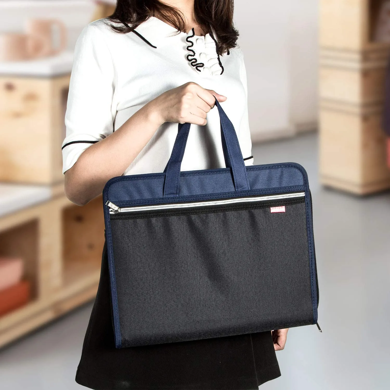 TIANSE Cartella Portadocumenti Espandibile 13 Tasche A4 Nero