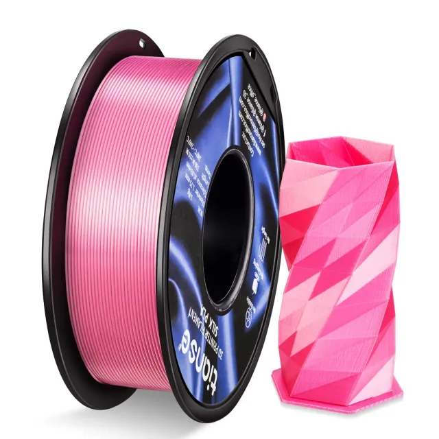 TIANSE Silk filamento PLA 1,75mm rosa 1kg effetto seta