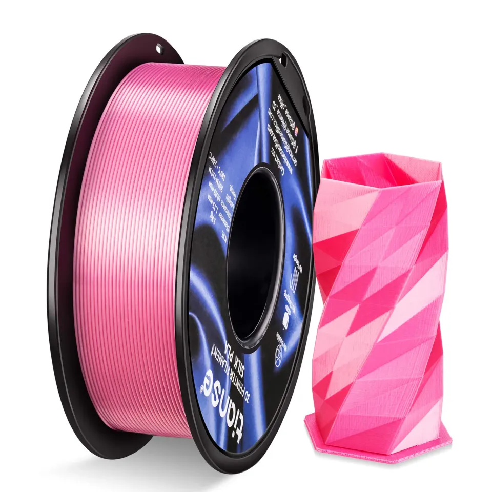 TIANSE Silk filamento PLA 1,75mm rosa 1kg effetto seta