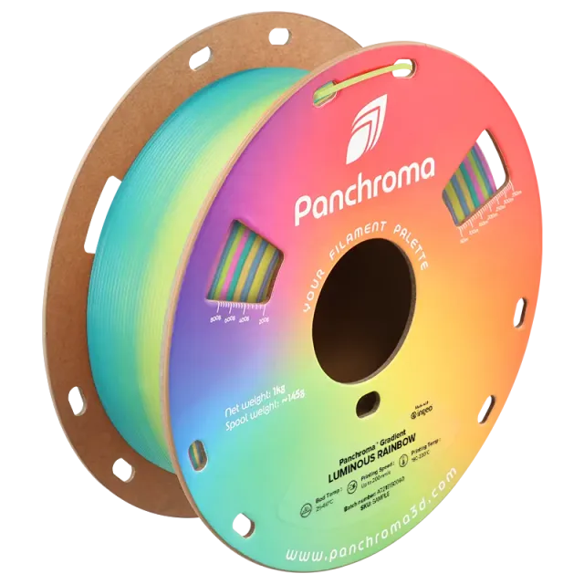 Panchroma Luminous PLA filamento 1,75mm 1kg fosforescente