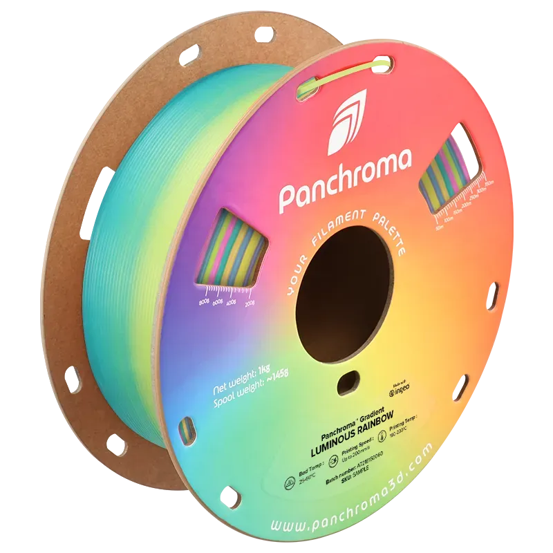 Panchroma Luminous PLA filamento 1,75mm 1kg fosforescente