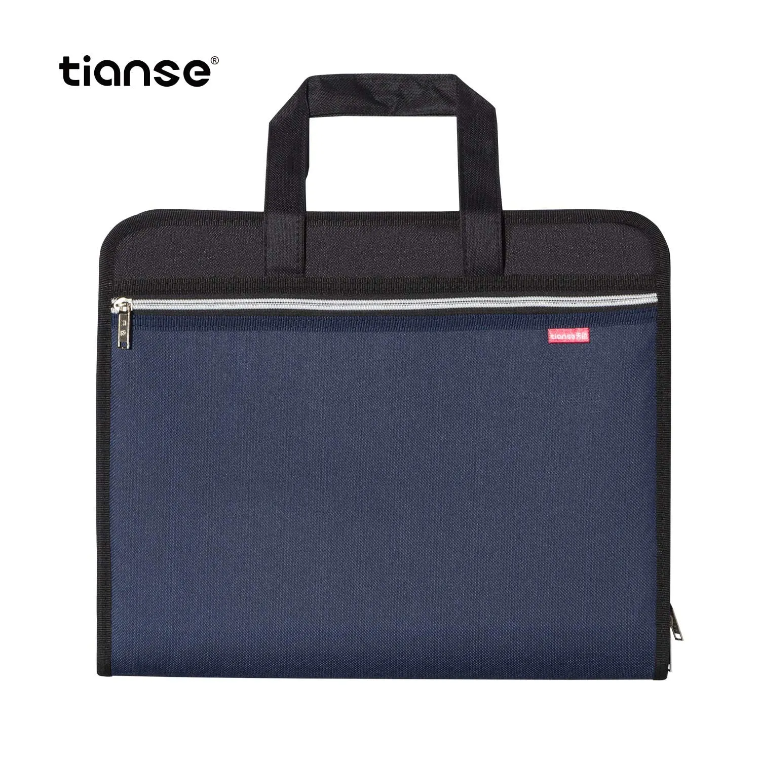 TIANSE Cartella Portadocumenti Espandibile 13 Tasche A4 Blu
