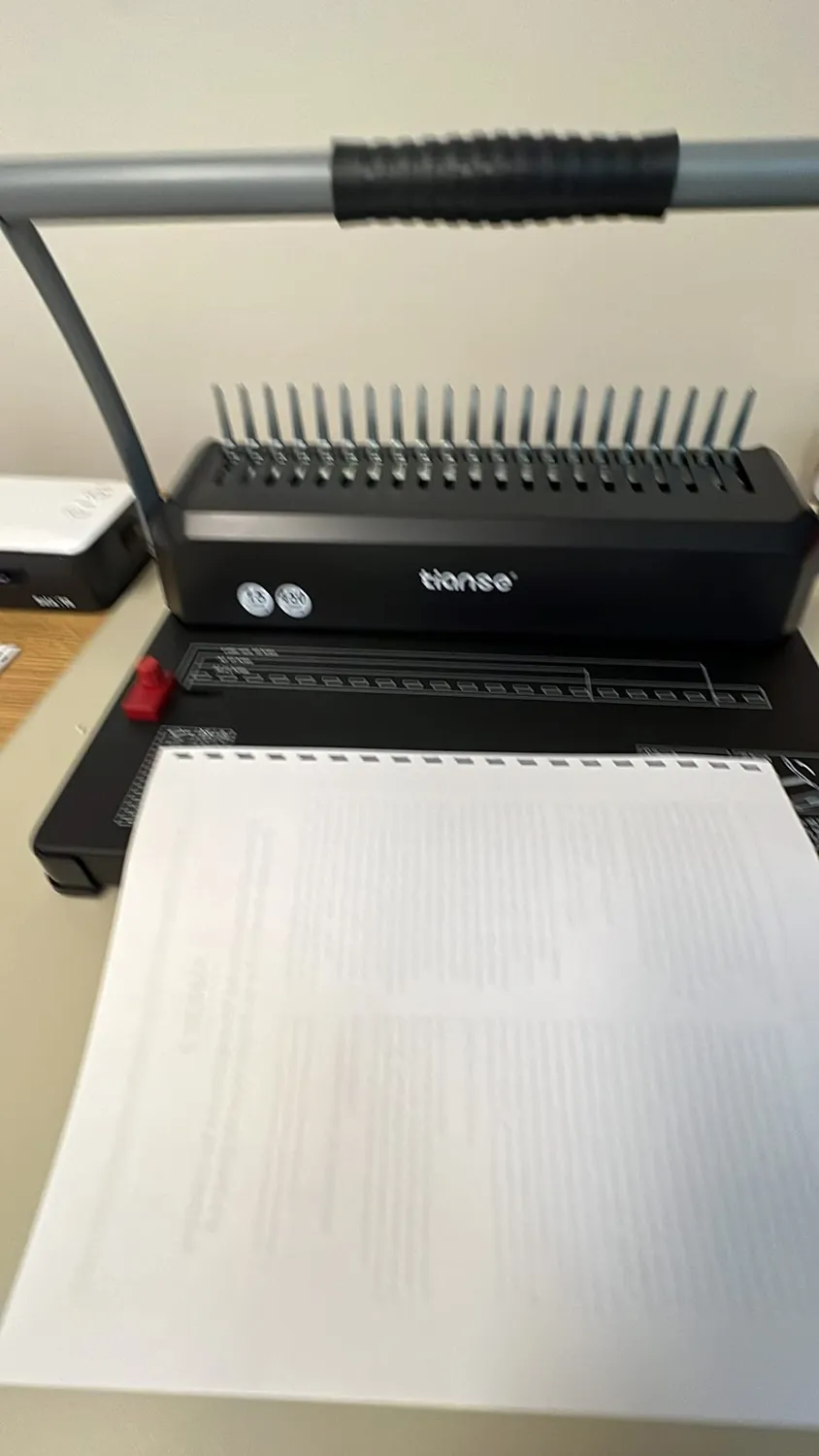 TIANSE rilegatrice spirale 21 fori 450 fogli con 100 dorsi