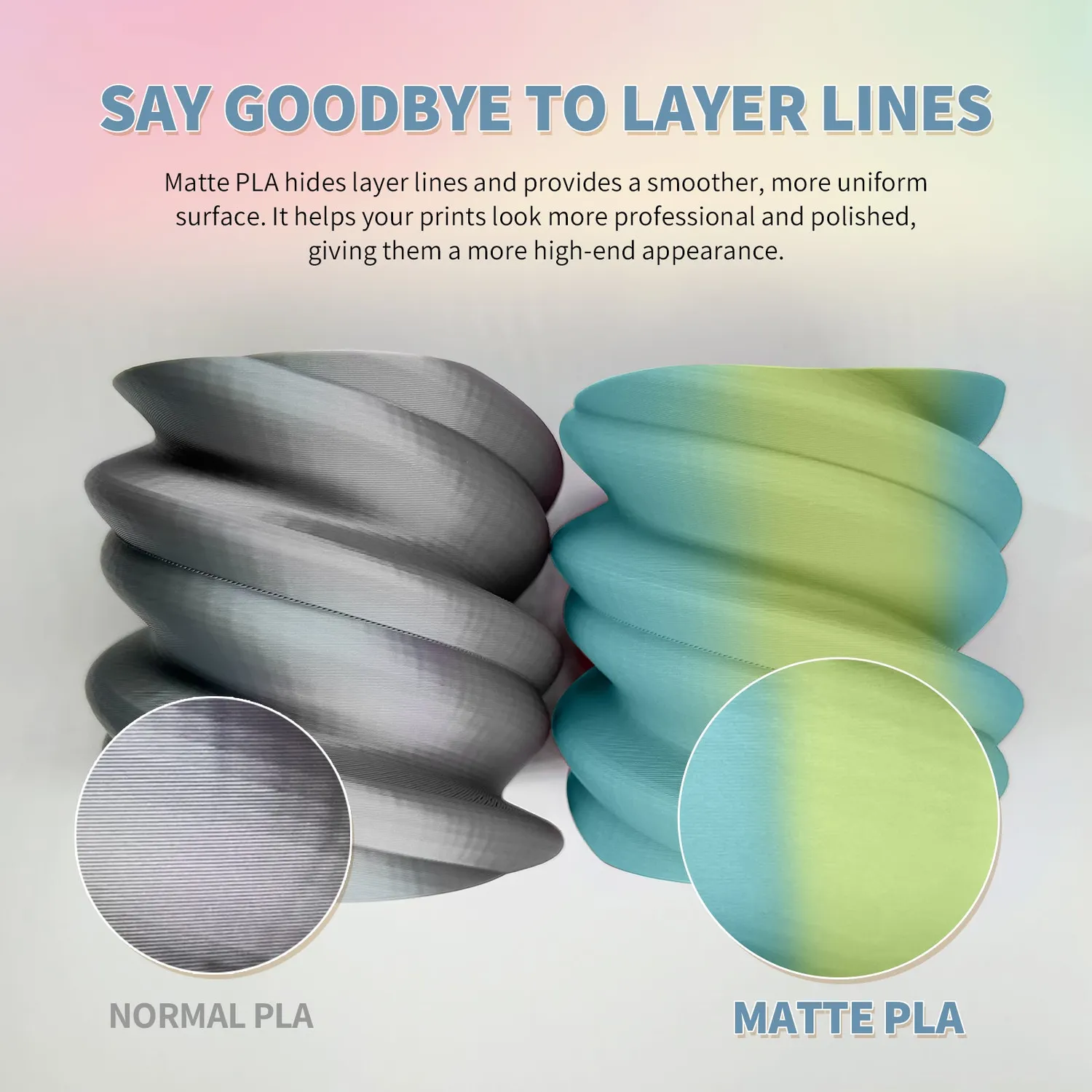 Overture Matte PLA Dual filamento 1,75mm nero-bianco bicolore