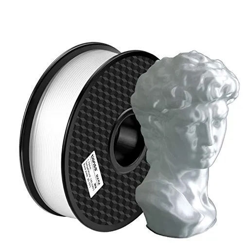 TIANSE Silk filamento PLA 1,75mm bianco 1kg effetto seta