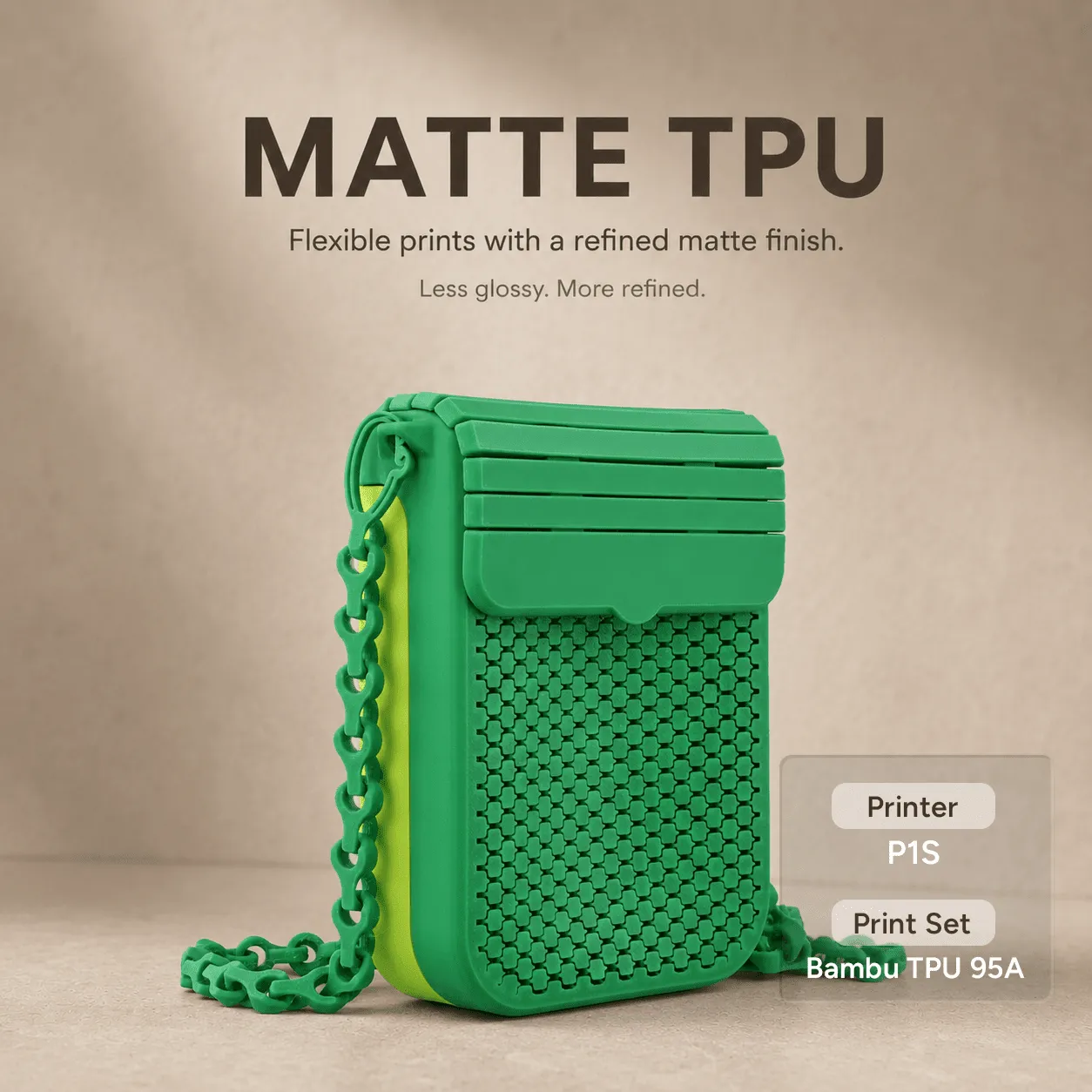 Overture Matte TPU filamento 1.75mm flessibile 95A 1kg