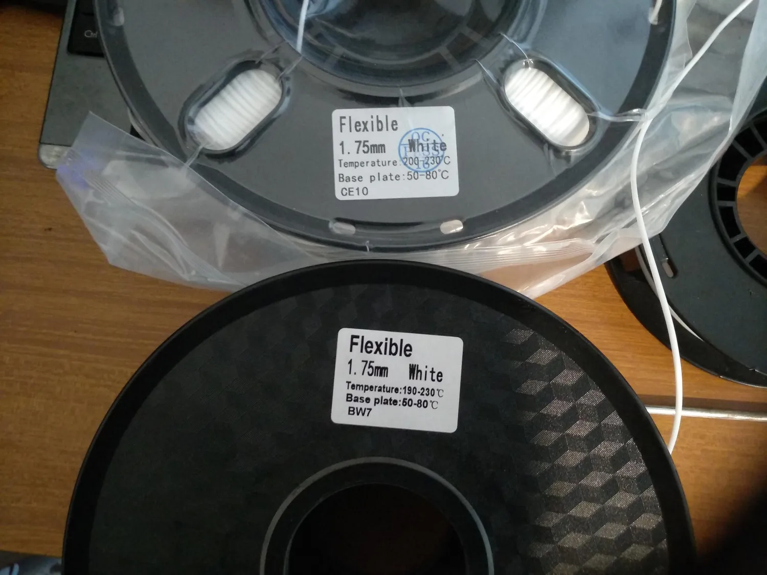 TIANSE filamento TPU 1,75 mm bianco 1 kg flessibile