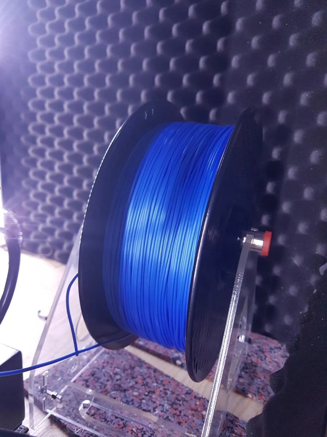 TIANSE Filamento TPU 1.75mm Blu Bobina 1kg Flessibile