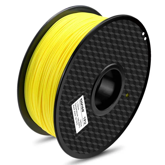 TIANSE TPU Filamento 3D 1,75mm Giallo 1kg Flessibile