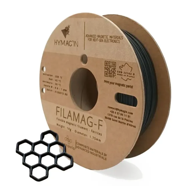 Hymag'in Filamag-F filamento magnetico nero 1,75 mm