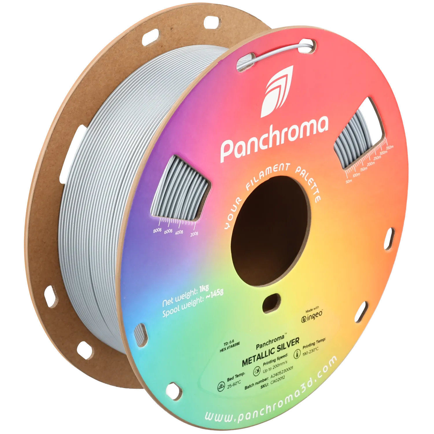 Panchroma Metallic PLA filamento 1,75mm 1kg metallizzato