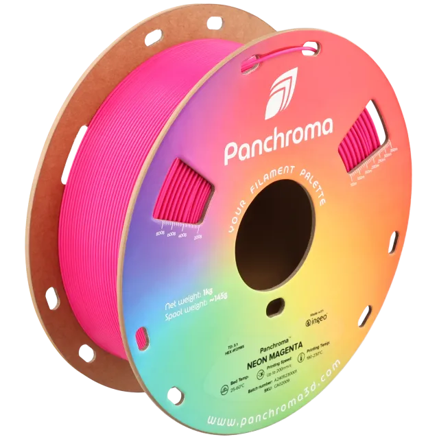 Panchroma Neon PLA filamento Neon Magenta 1kg UV reattivo