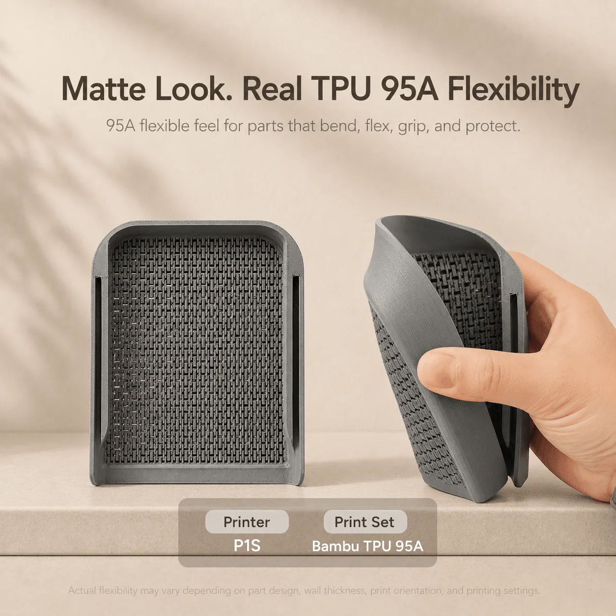 Overture Matte TPU filamento 1.75mm flessibile 95A 1kg