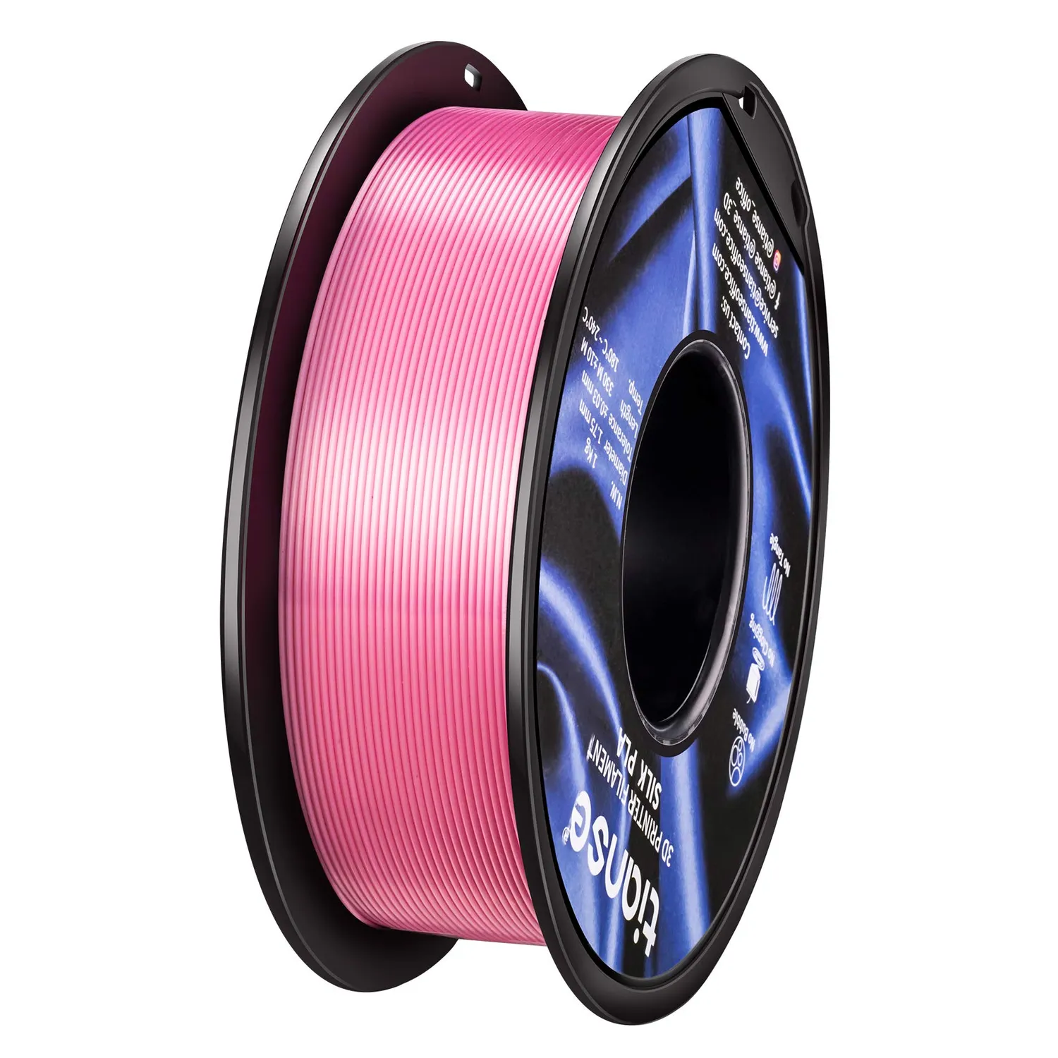TIANSE Silk filamento PLA 1,75mm rosa 1kg effetto seta