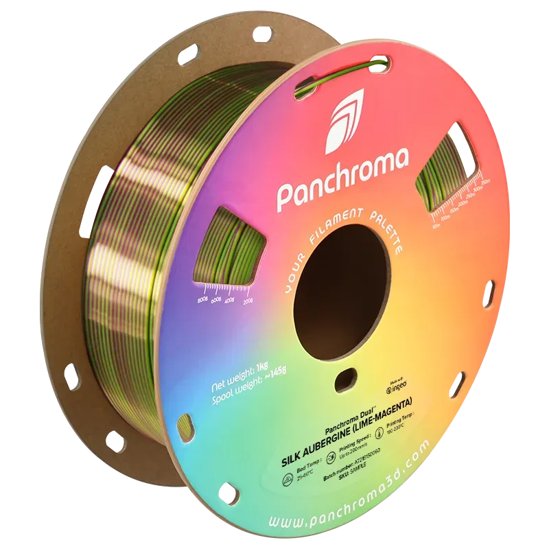 Panchroma Dual Silk PLA filamento 1kg 1,75mm bicolore seta