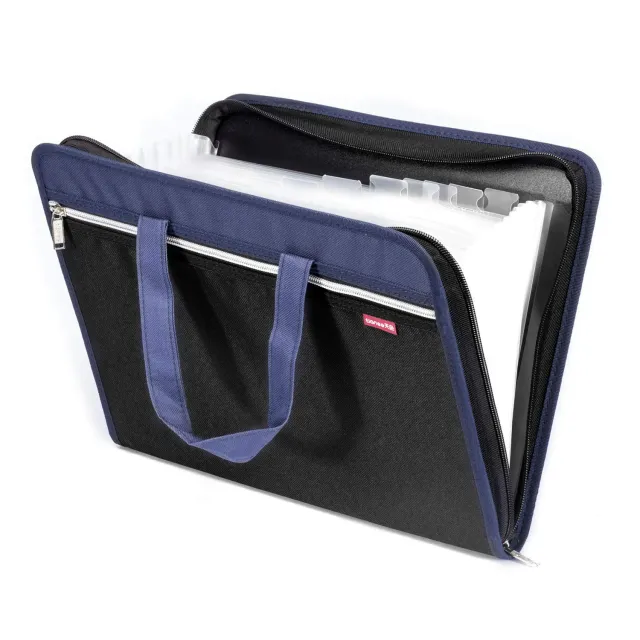 TIANSE Cartella Portadocumenti Espandibile 13 Tasche A4 Nero