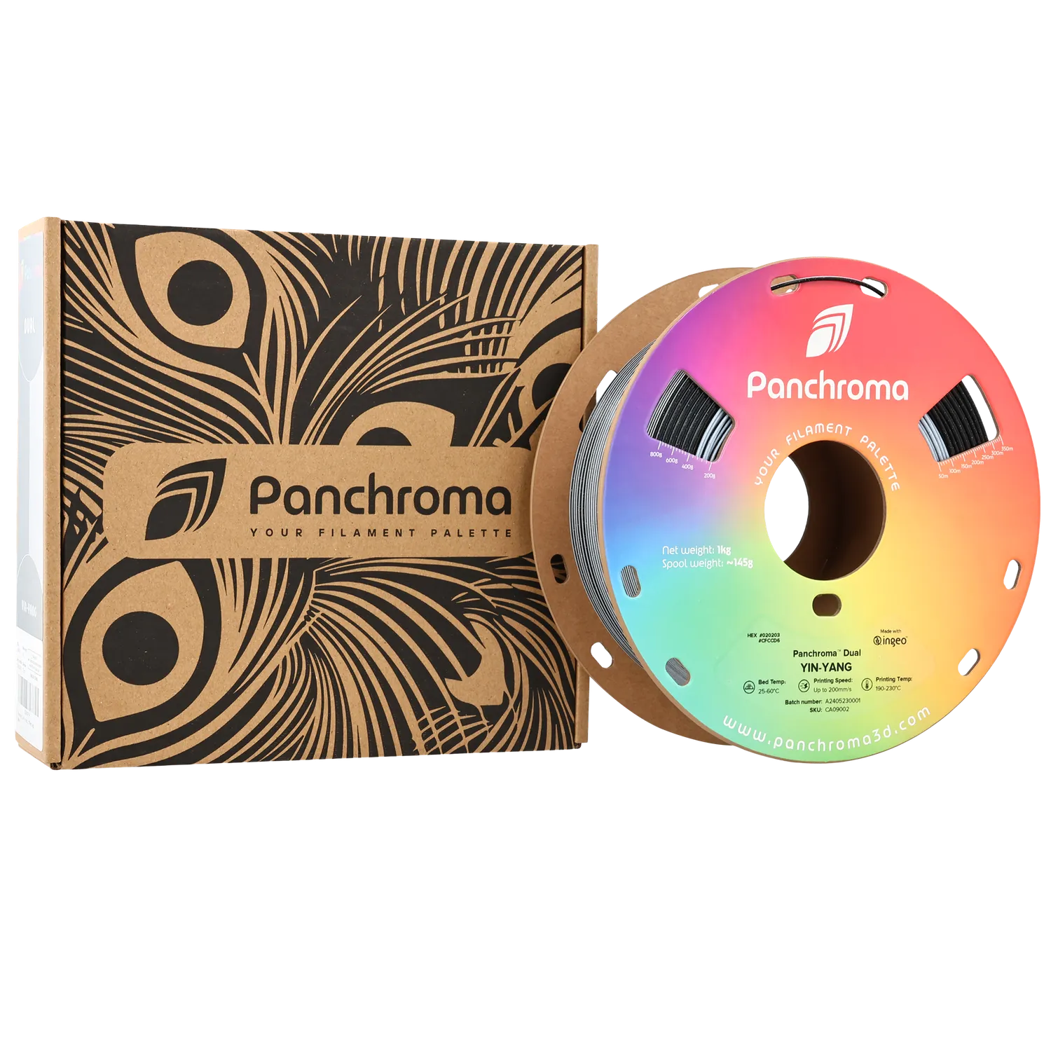 Panchroma Dual Special PLA filamento Yin-Yang 1kg bicolore