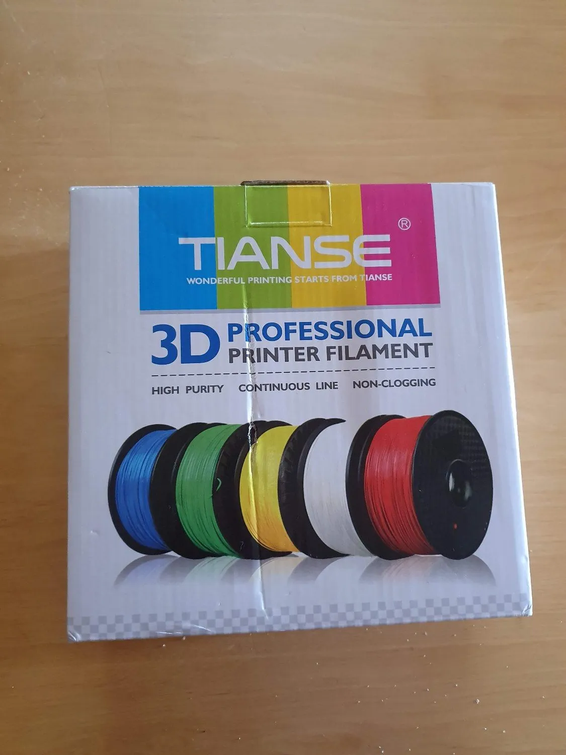 TIANSE Wood filamento PLA 1,75 mm legna 1 kg effetto legno