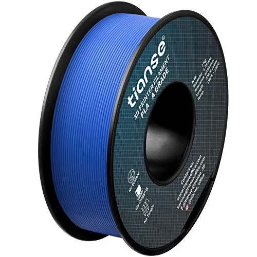 TIANSE Filamento PLA 1,75 mm blu 1 kg precisione +/-0,03 mm