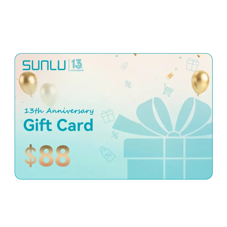 SUNLU S gift card buono regalo sconto 2% flessibile