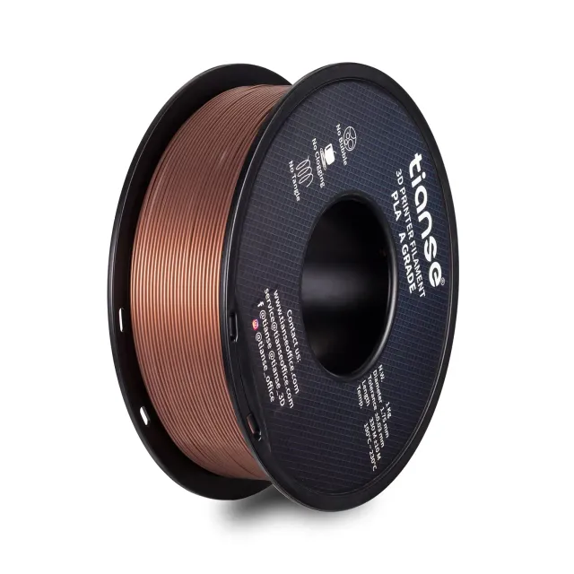 TIANSE Filamento PLA 1,75 mm rame 1 kg alta precisione