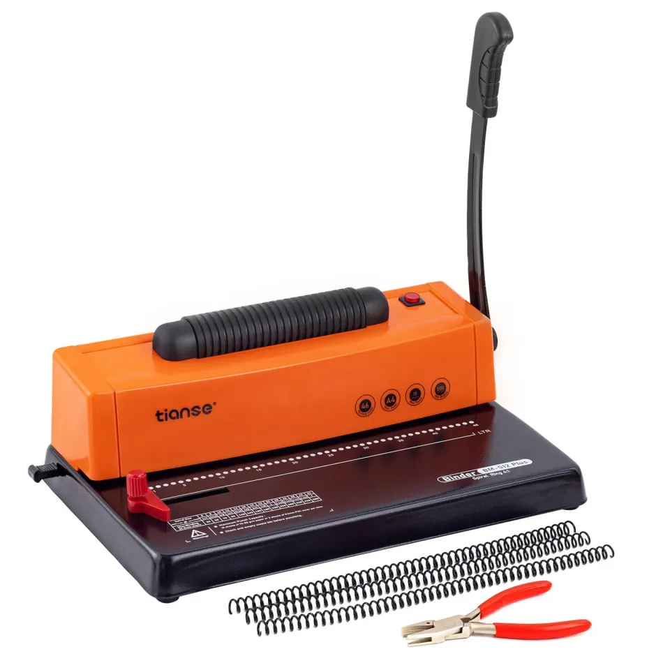 TIANSE BM-S1250 Rilegatrice a Spirale A4 con 50 Spirali