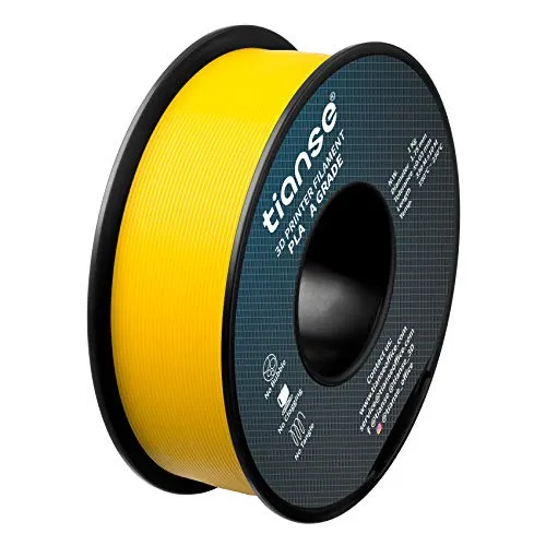 TIANSE PLA Filamento 3D 1,75mm Giallo Fluorescente 1kg