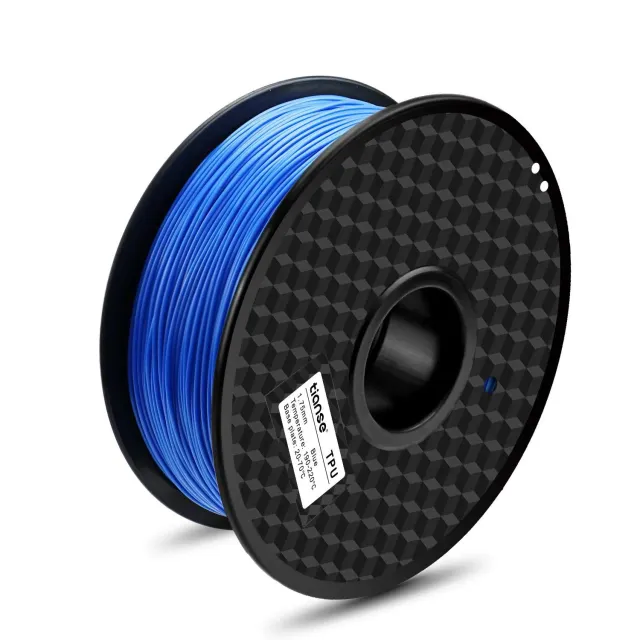 TIANSE Filamento TPU 1.75mm Blu Bobina 1kg Flessibile