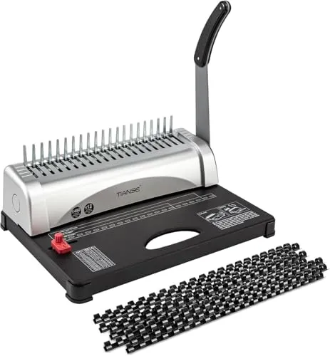 Rilegatrice spirale 21 fori 450 fogli con kit pettini 3/8"