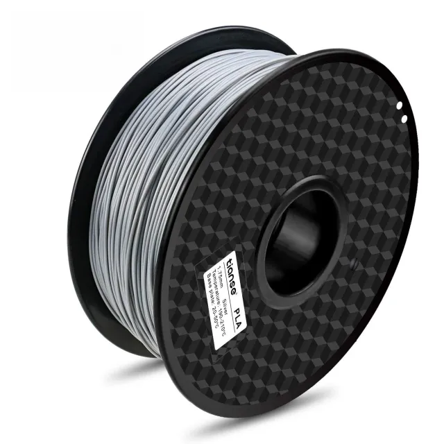 TIANSE Filamento PLA 1,75 mm argento 1 kg precisione +/-0,03 mm