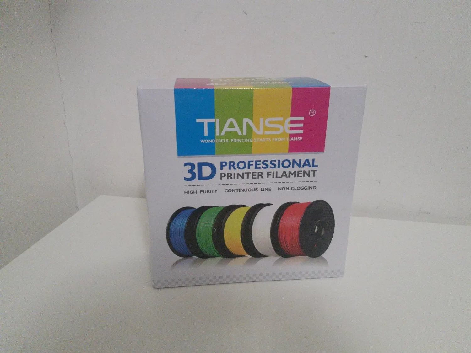 TIANSE PLA Filamento 3D 1,75mm Giallo Fluorescente 1kg