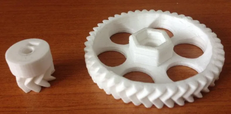 Nanovia PC-PTFE filamento bianco basso attrito ingranaggi