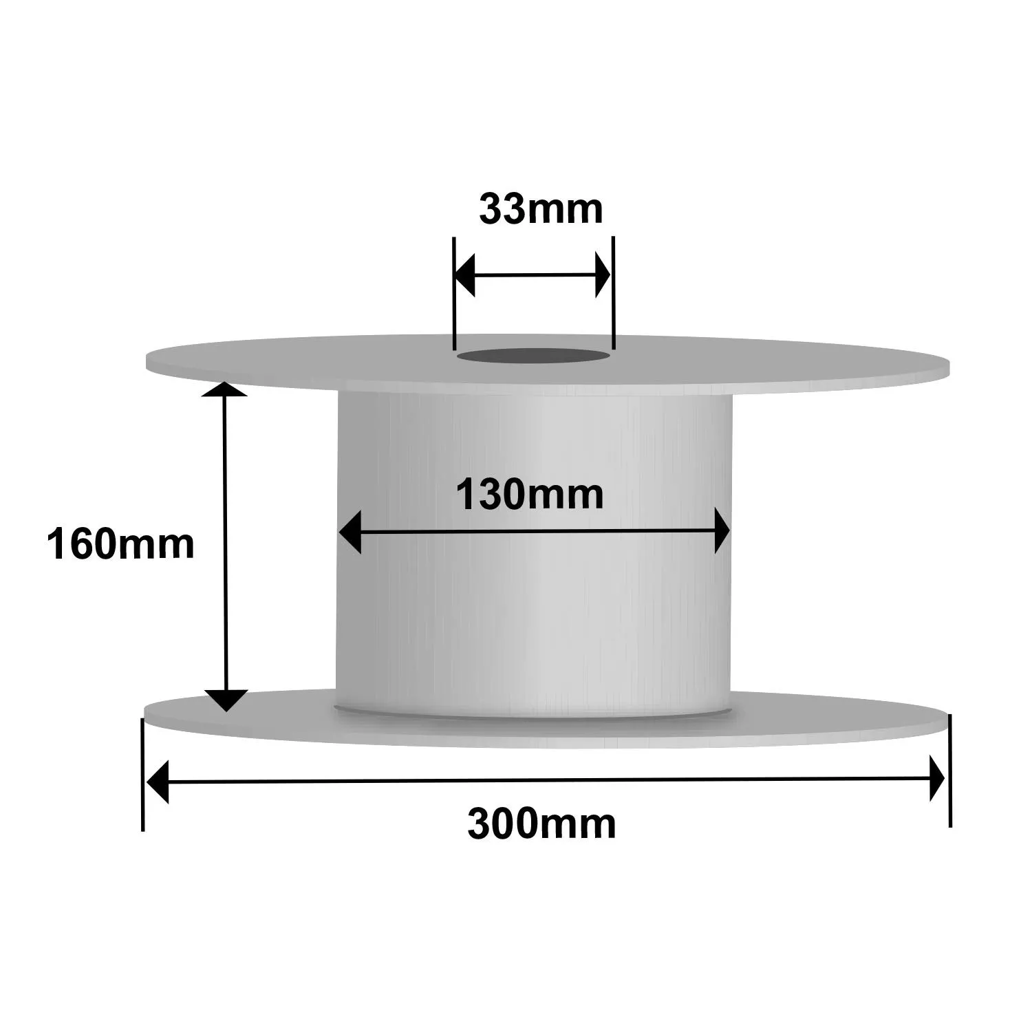 TIANSE Filamento PLA 1.75mm Nero Bobina 5kg ±0,03mm