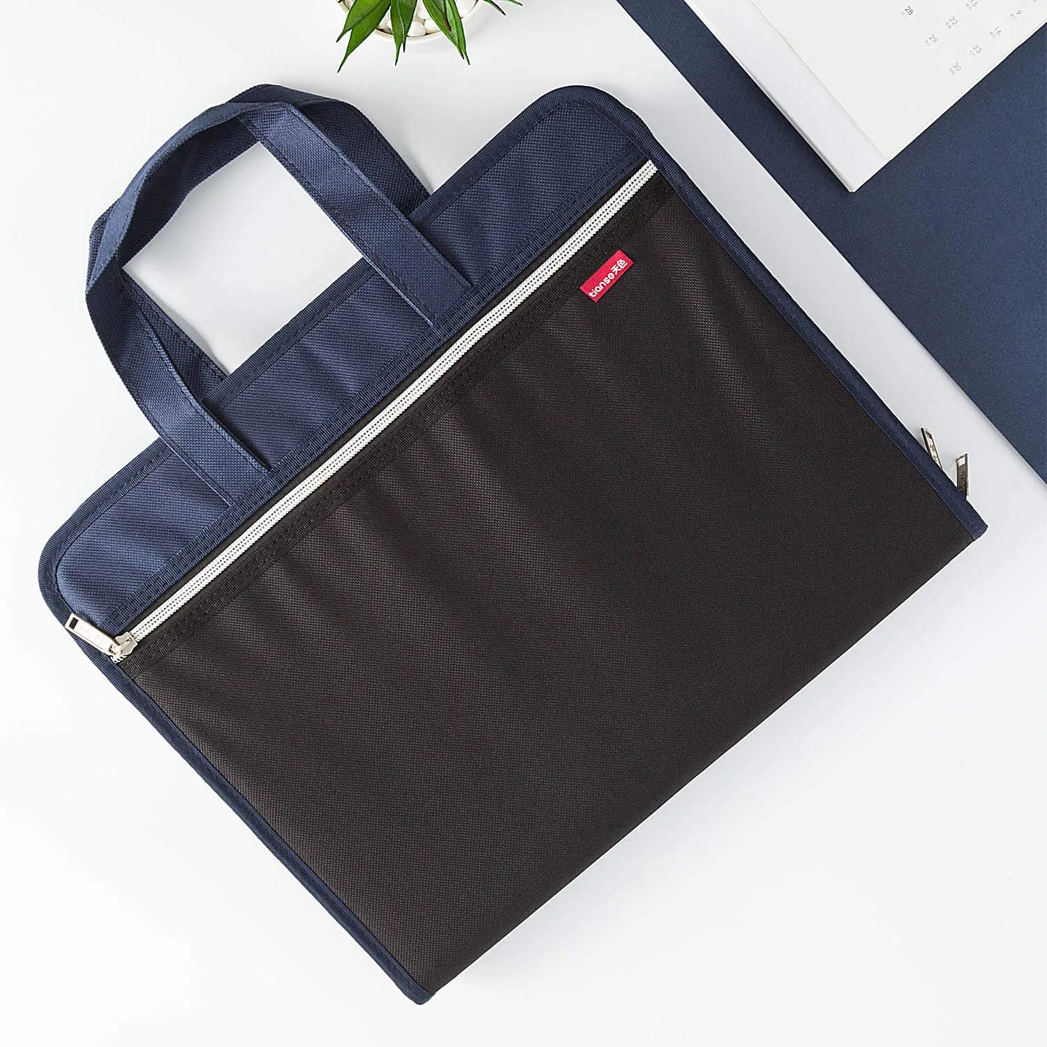 TIANSE Cartella Portadocumenti Espandibile 13 Tasche A4 Nero