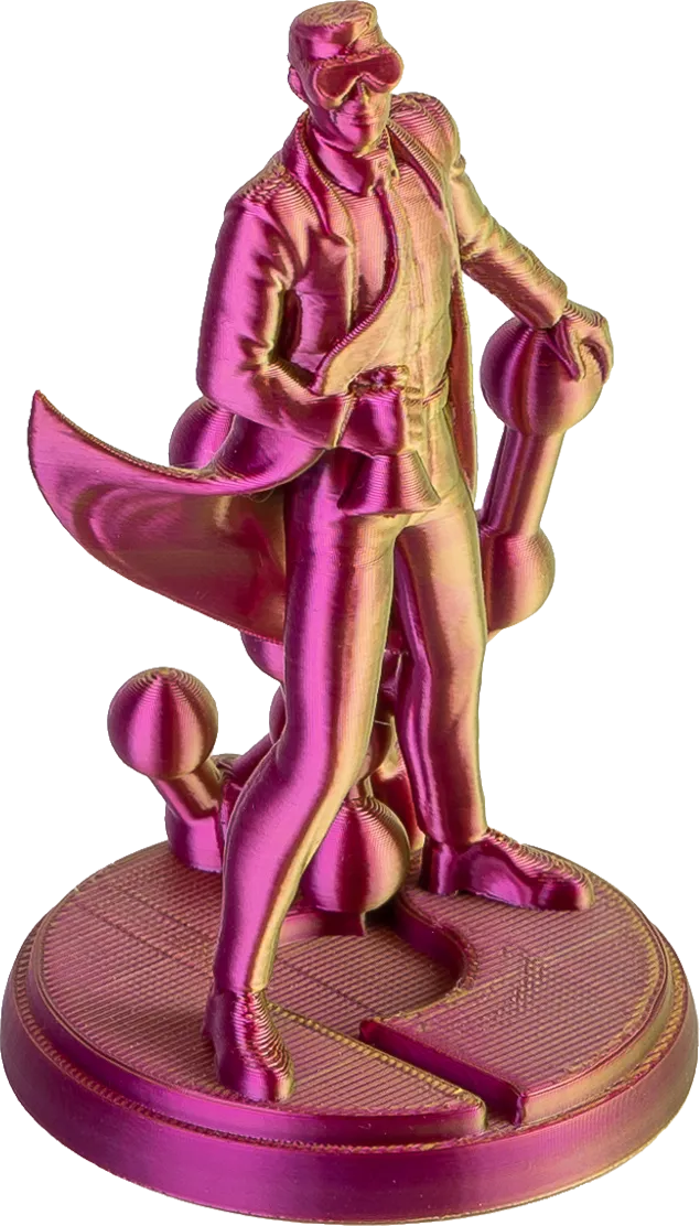 Panchroma Dual Silk PLA filamento 1kg 1,75mm bicolore seta