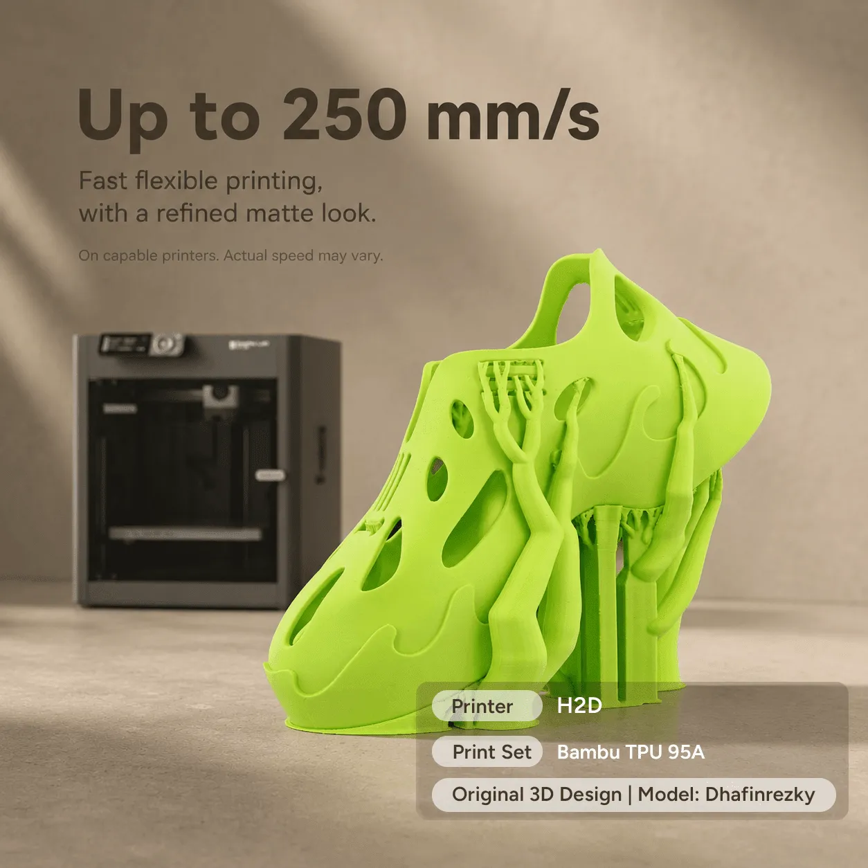 Overture Matte TPU filamento 1.75mm flessibile 95A 1kg